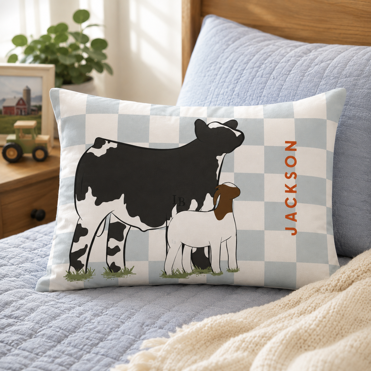 Personalized Livestock Pillowcase | Standard 20" × 30"
