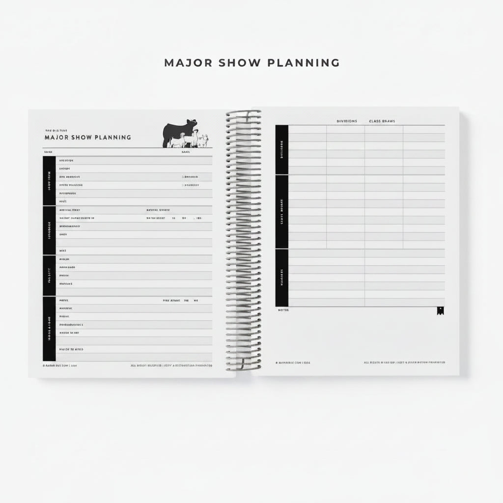Personalized Livestock Show Planner | Barn Bible™