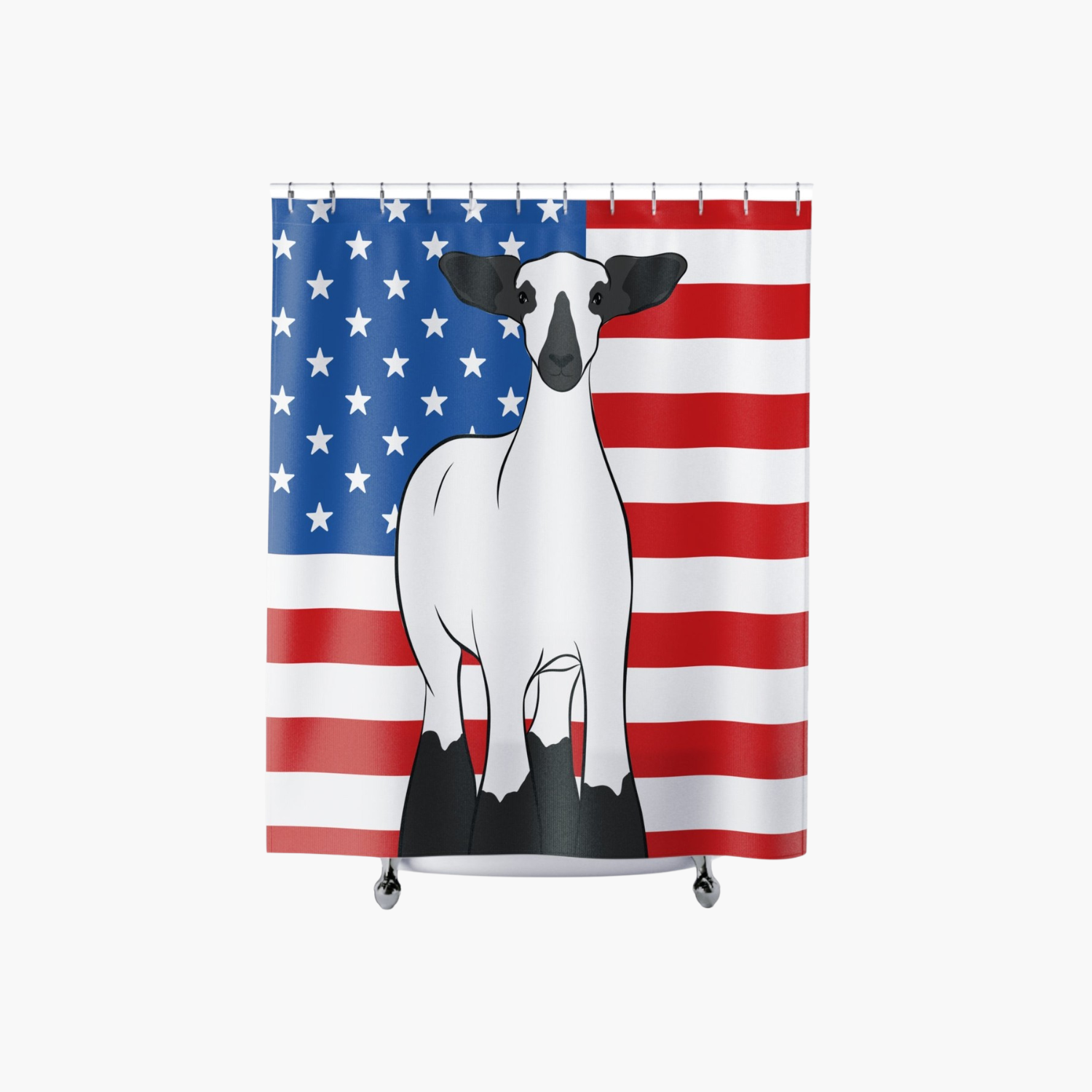 Personalized Livestock Shower Curtain | 70" × 74"