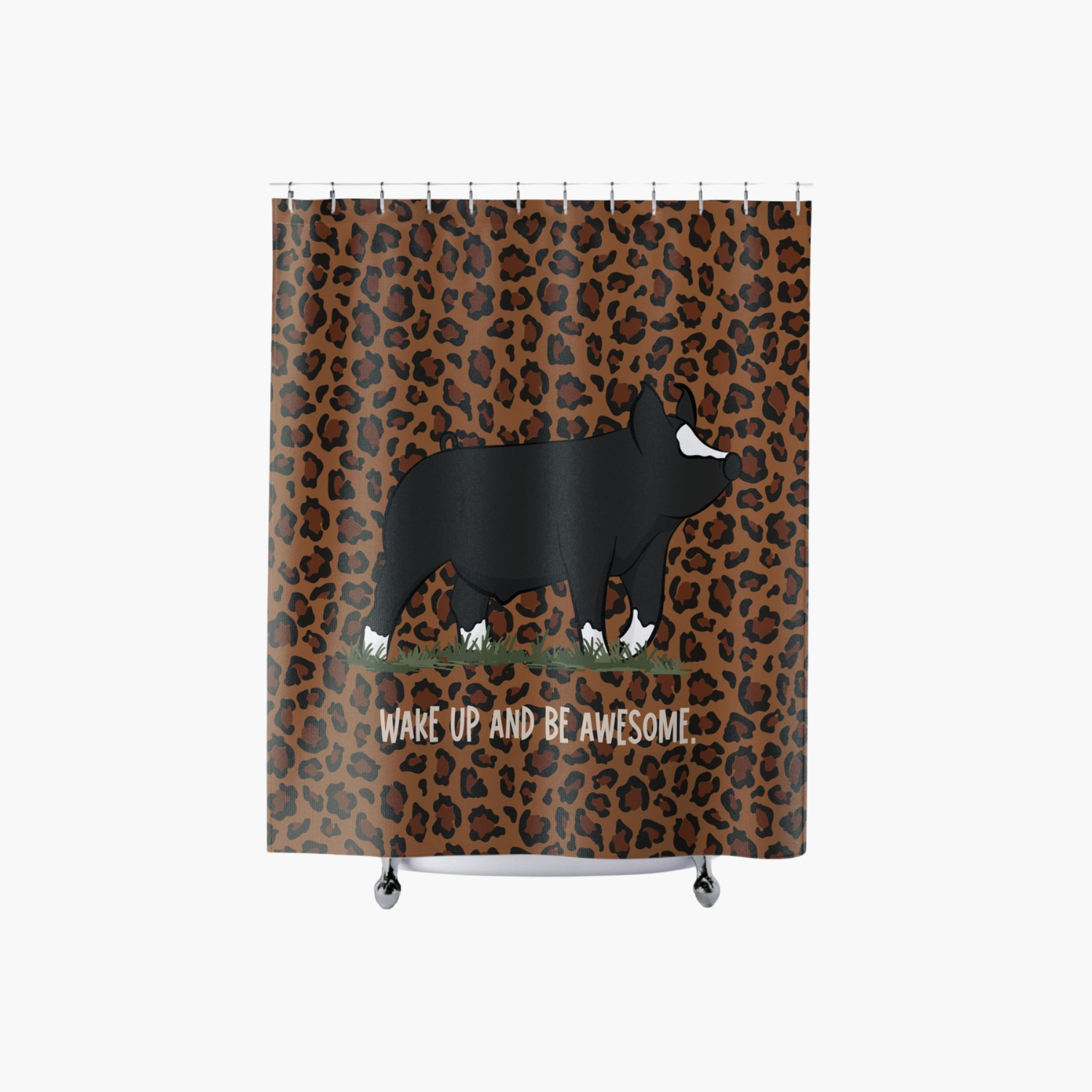 Personalized Livestock Shower Curtain | 70" × 74"
