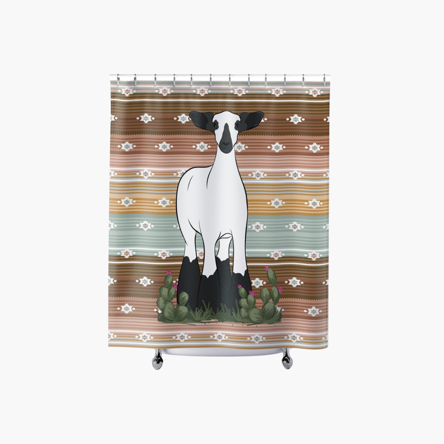Personalized Livestock Shower Curtain | 70" × 74"
