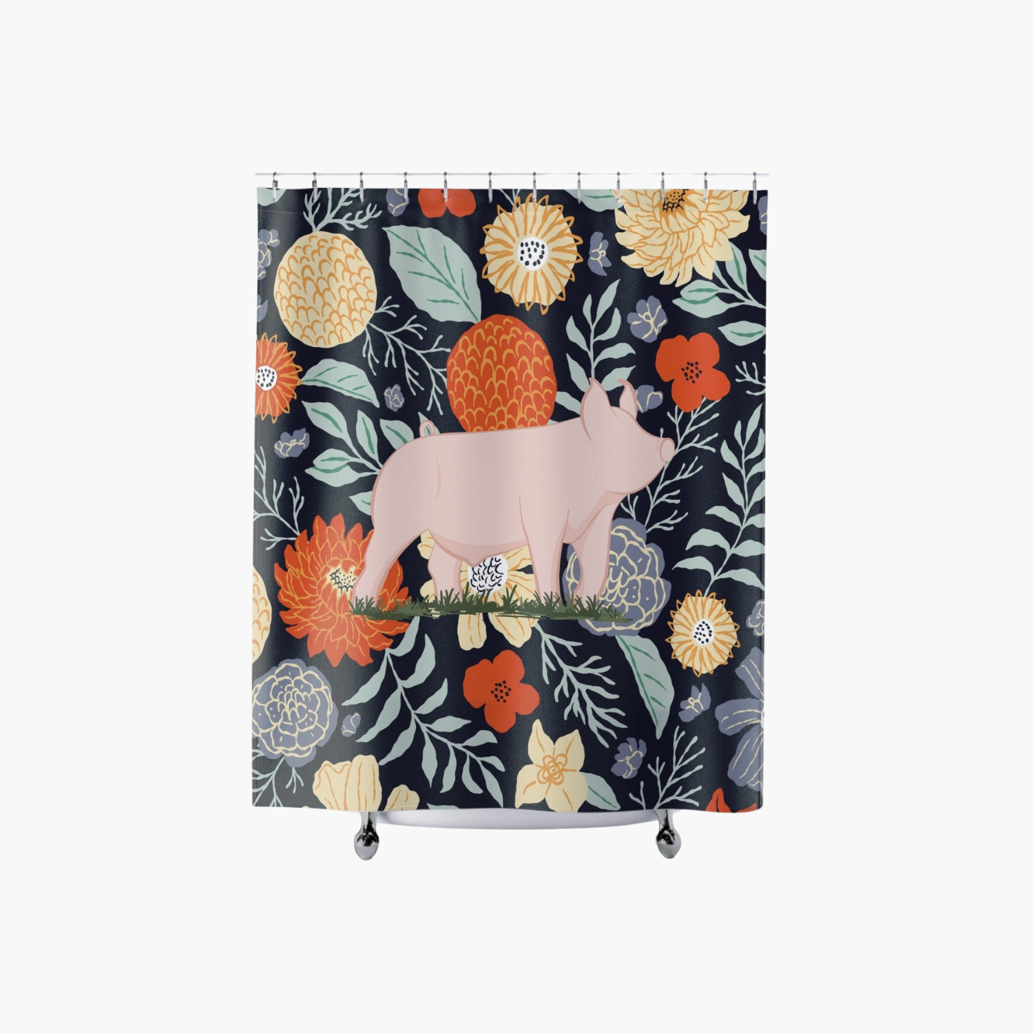 Personalized Livestock Shower Curtain | 70" × 74"