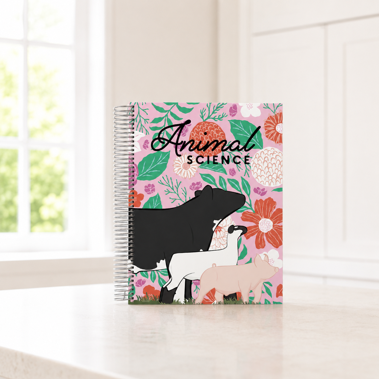 Personalized Livestock Spiral Notebook | 8.5" × 11"