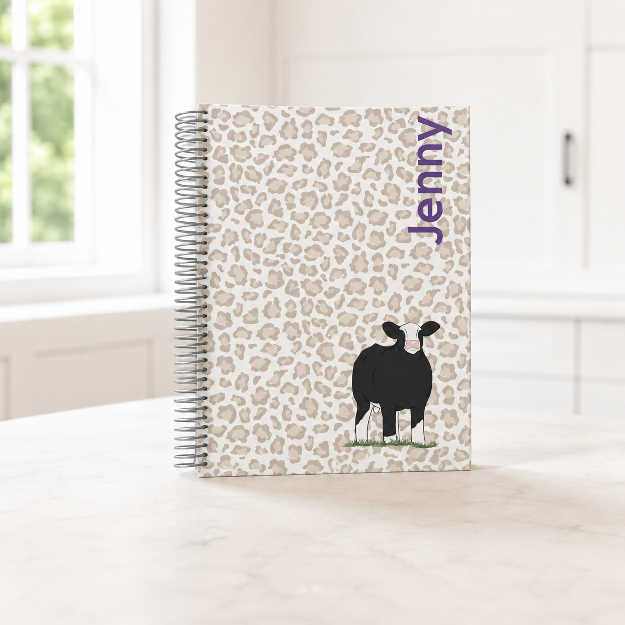 Personalized Livestock Spiral Notebook | 8.5" × 11"
