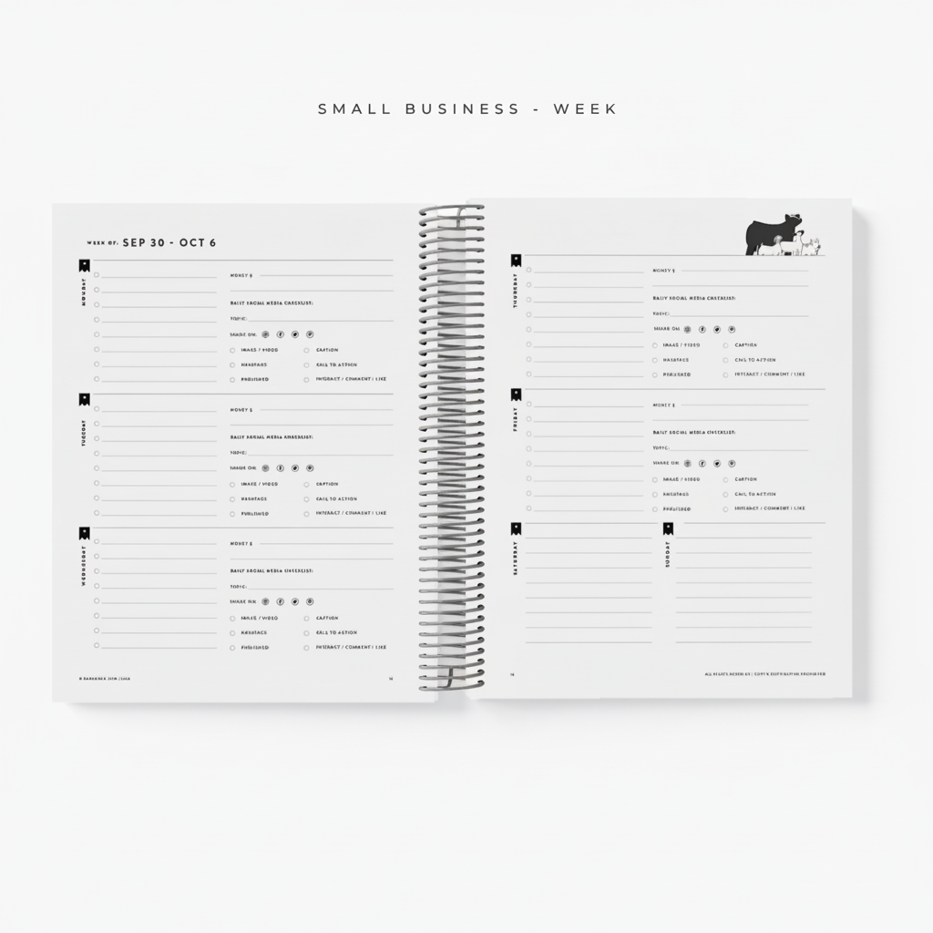 Personalized Weekly Planner for Livestock Families | Barn Bible™