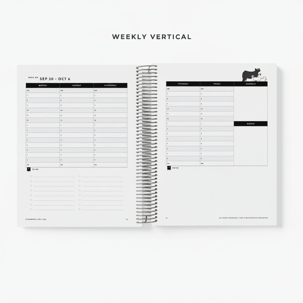 Personalized Weekly Planner for Livestock Families | Barn Bible™