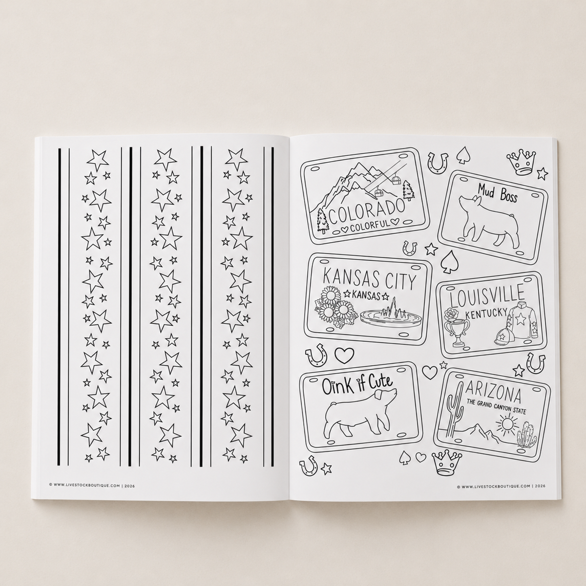 Little Stock Show Life: Going There with Hogs | Livestock Coloring Book for Kids