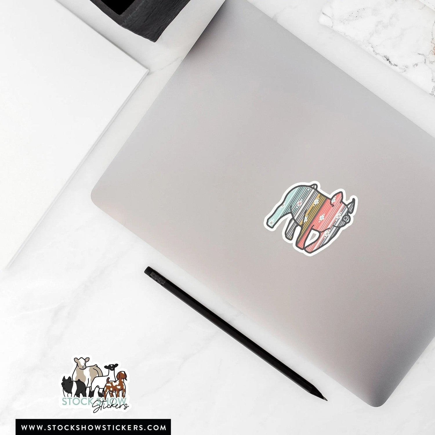 Serape Stock Show Livestock Sticker