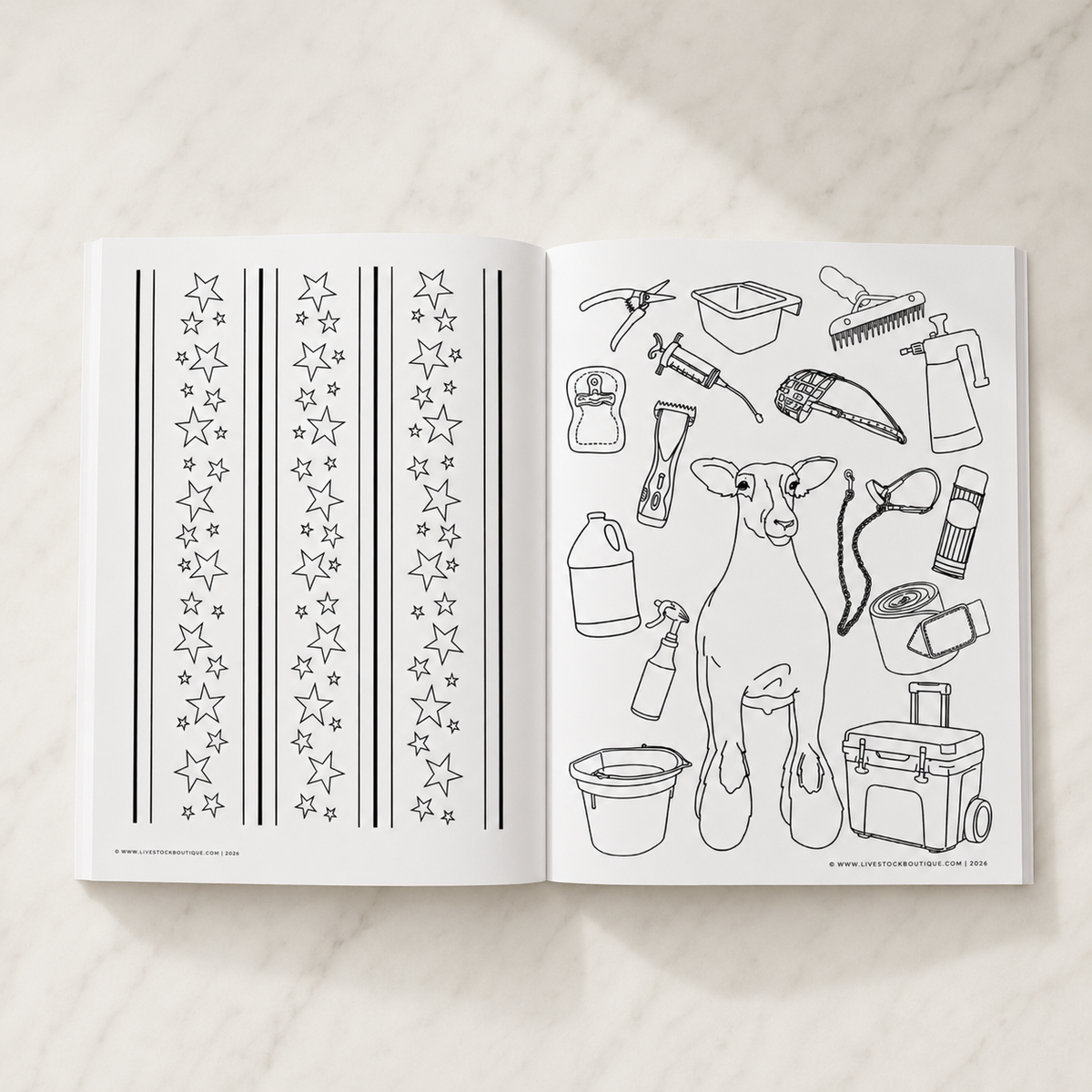 Little Stock Show Life: Going There with Sheep | Livestock Coloring Book for Kids