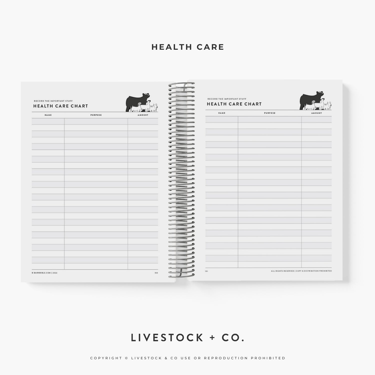 Personalized Barn Bible™ Stock Show Planner