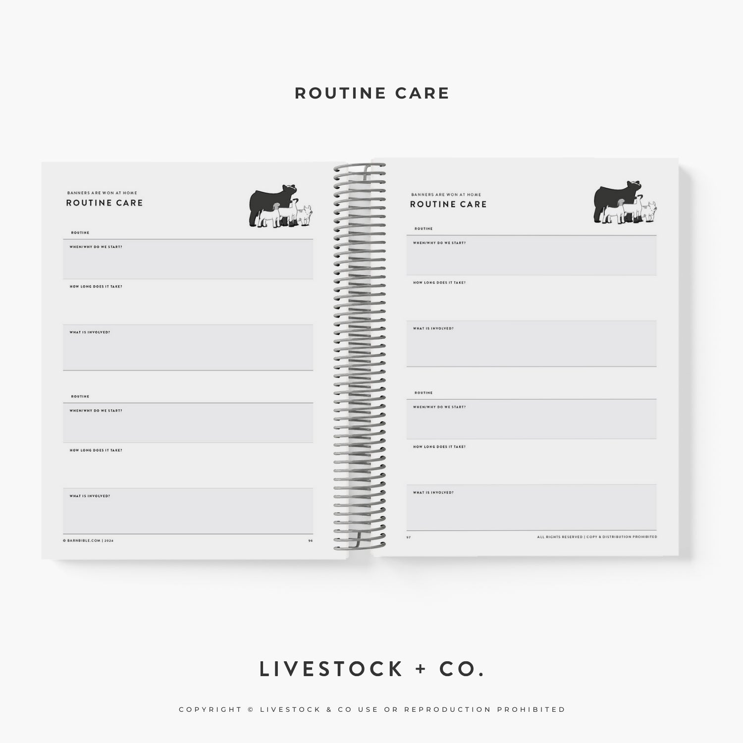 Personalized Barn Bible™ Stock Show Planner