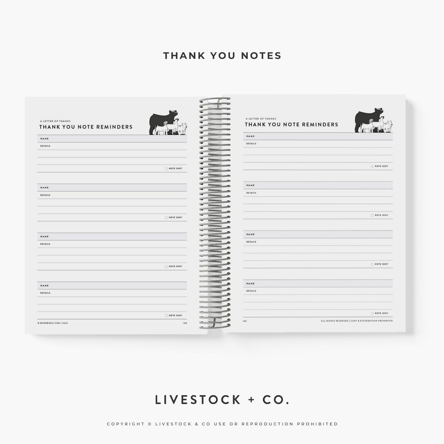 Personalized Barn Bible™ Stock Show Planner