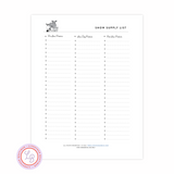Show Supply List
