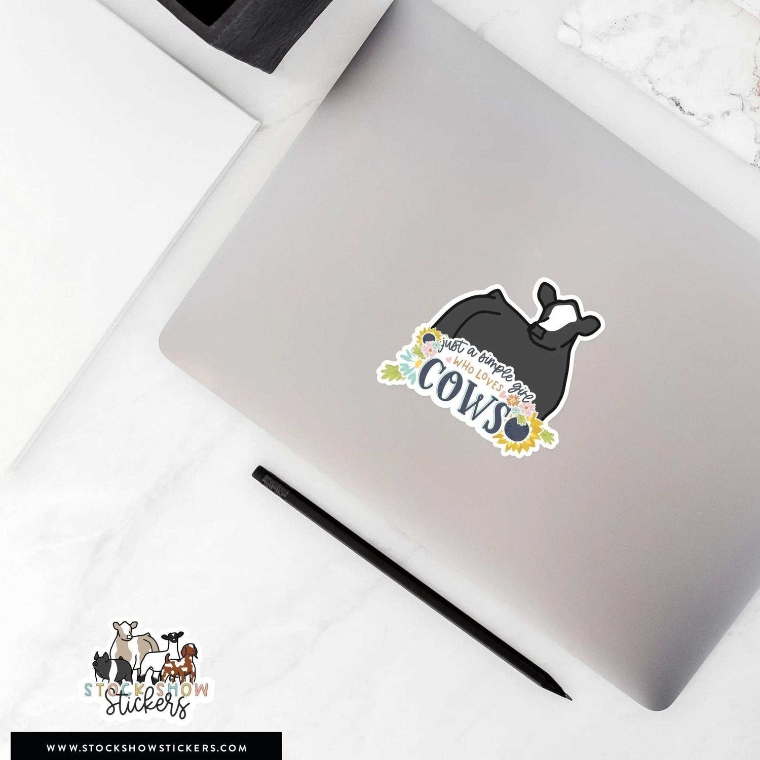 Simple Girl Stock Show Livestock Sticker