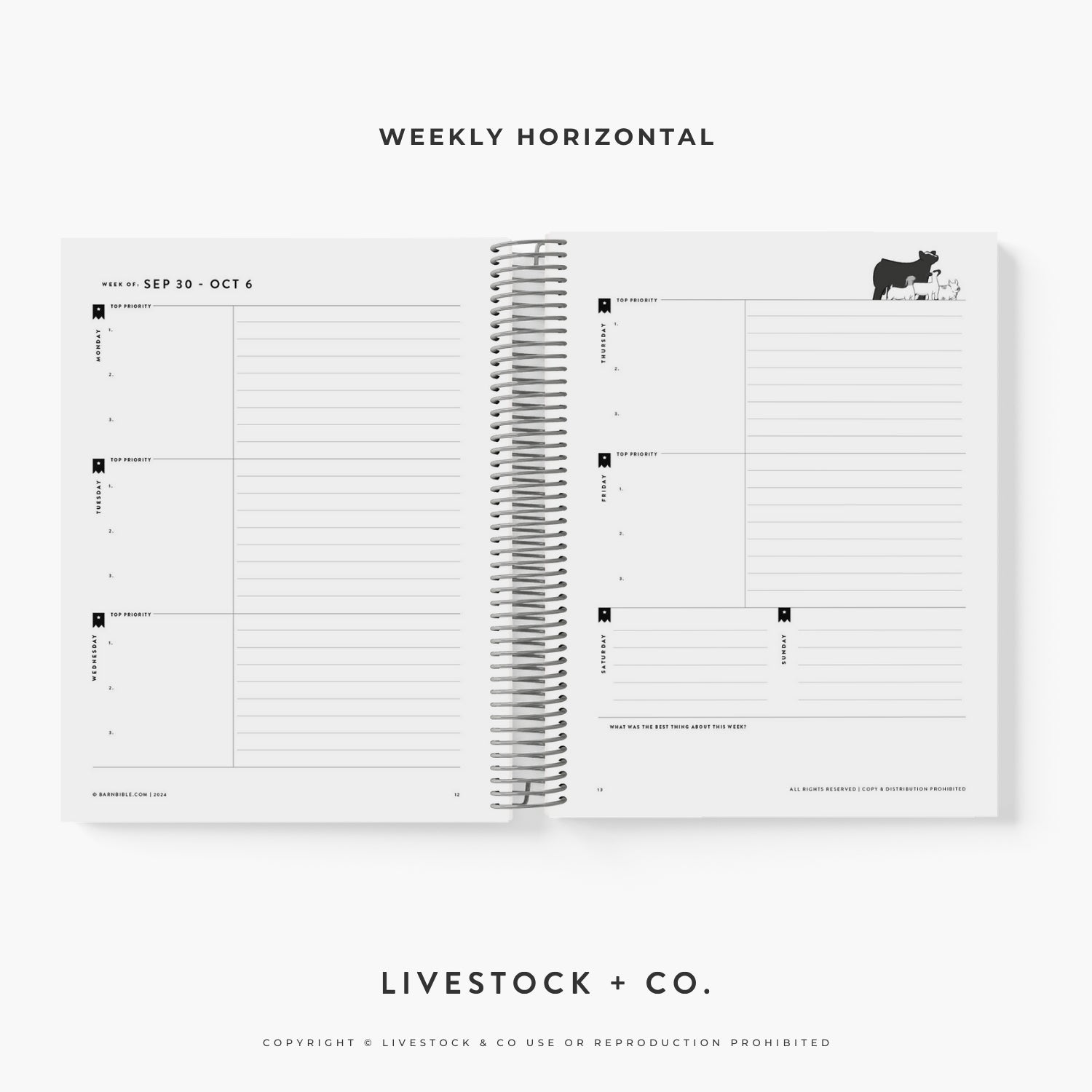 Personalized Barn Bible™ Weekly Planner