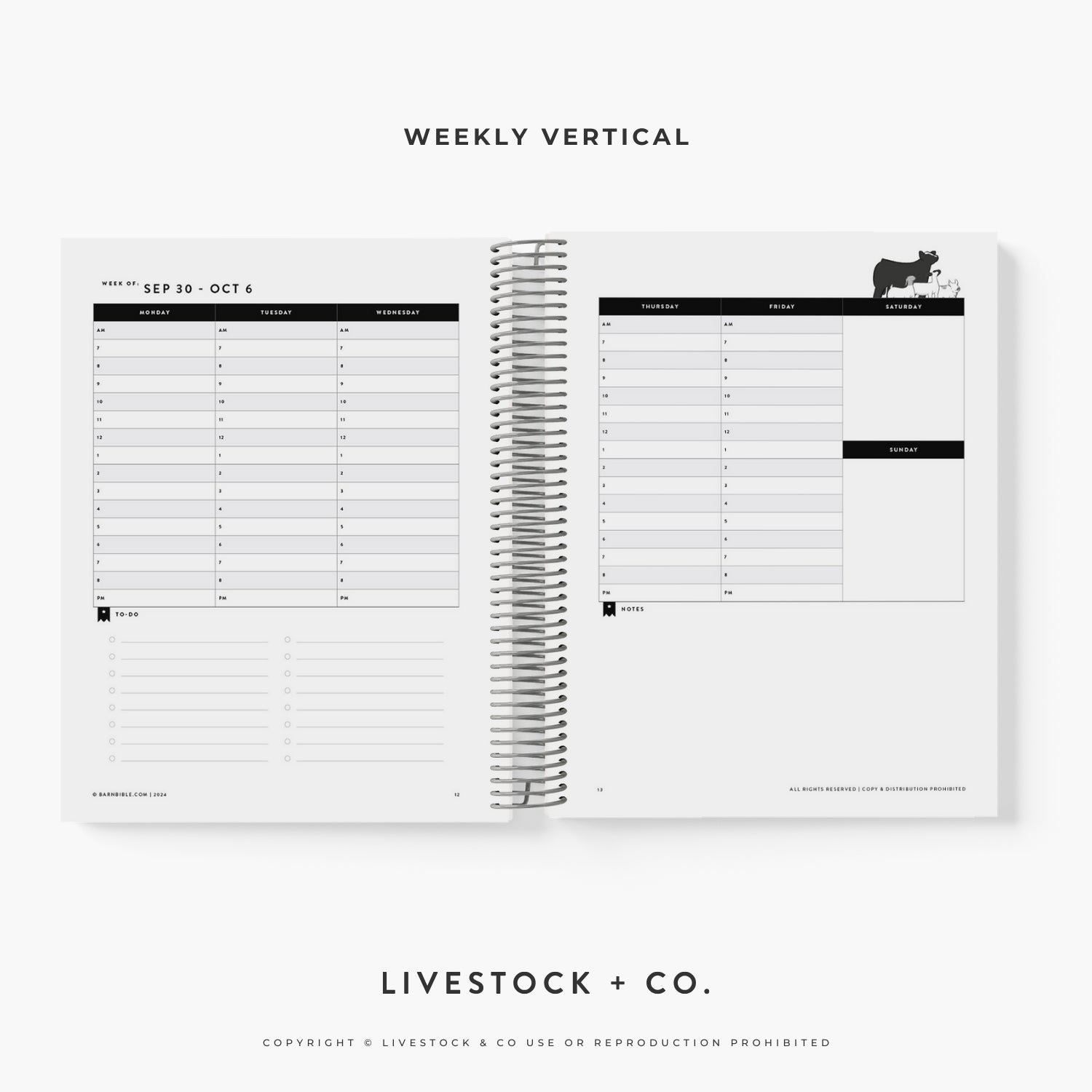 Personalized Barn Bible™ Weekly Planner