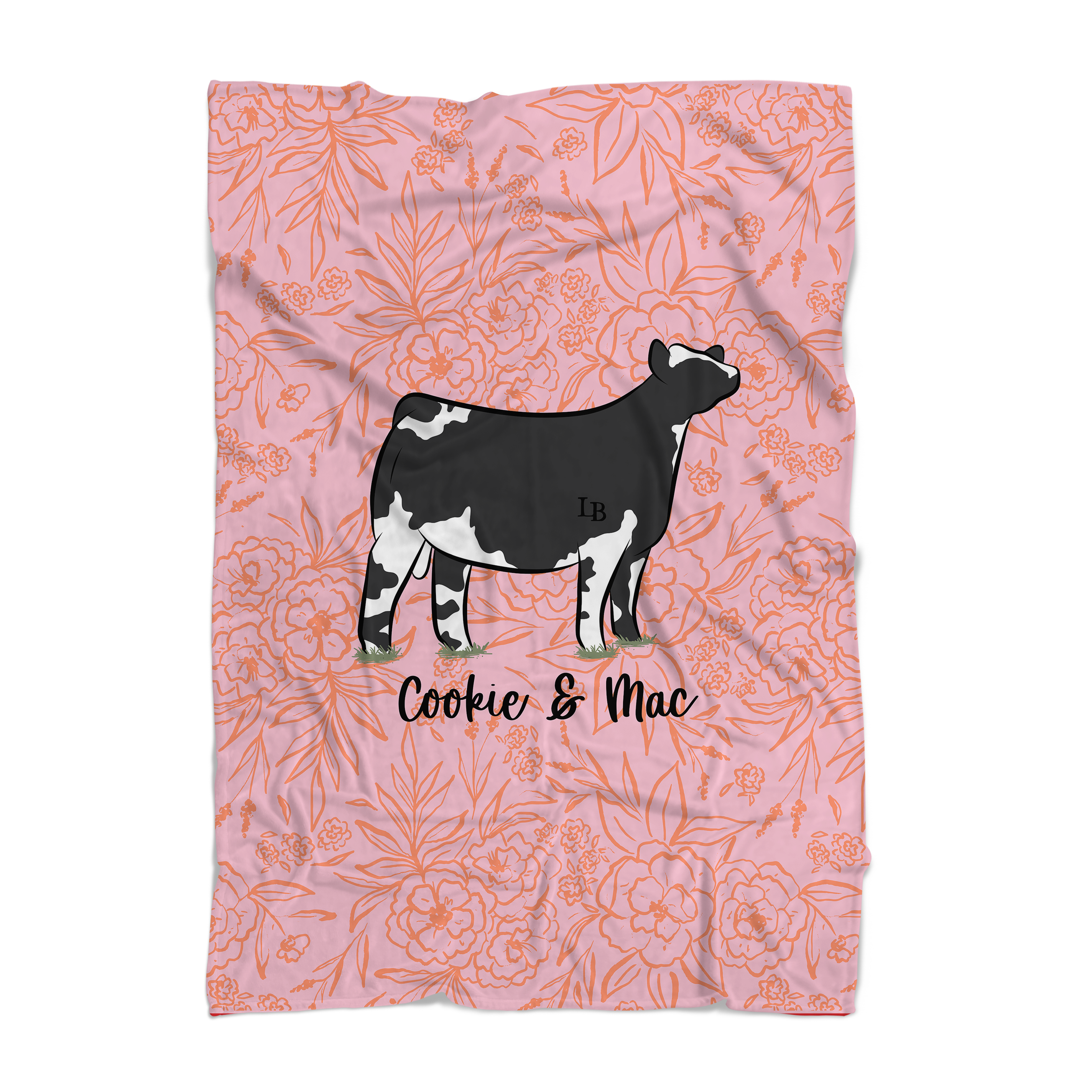 Personalized Livestock Fleece Blanket