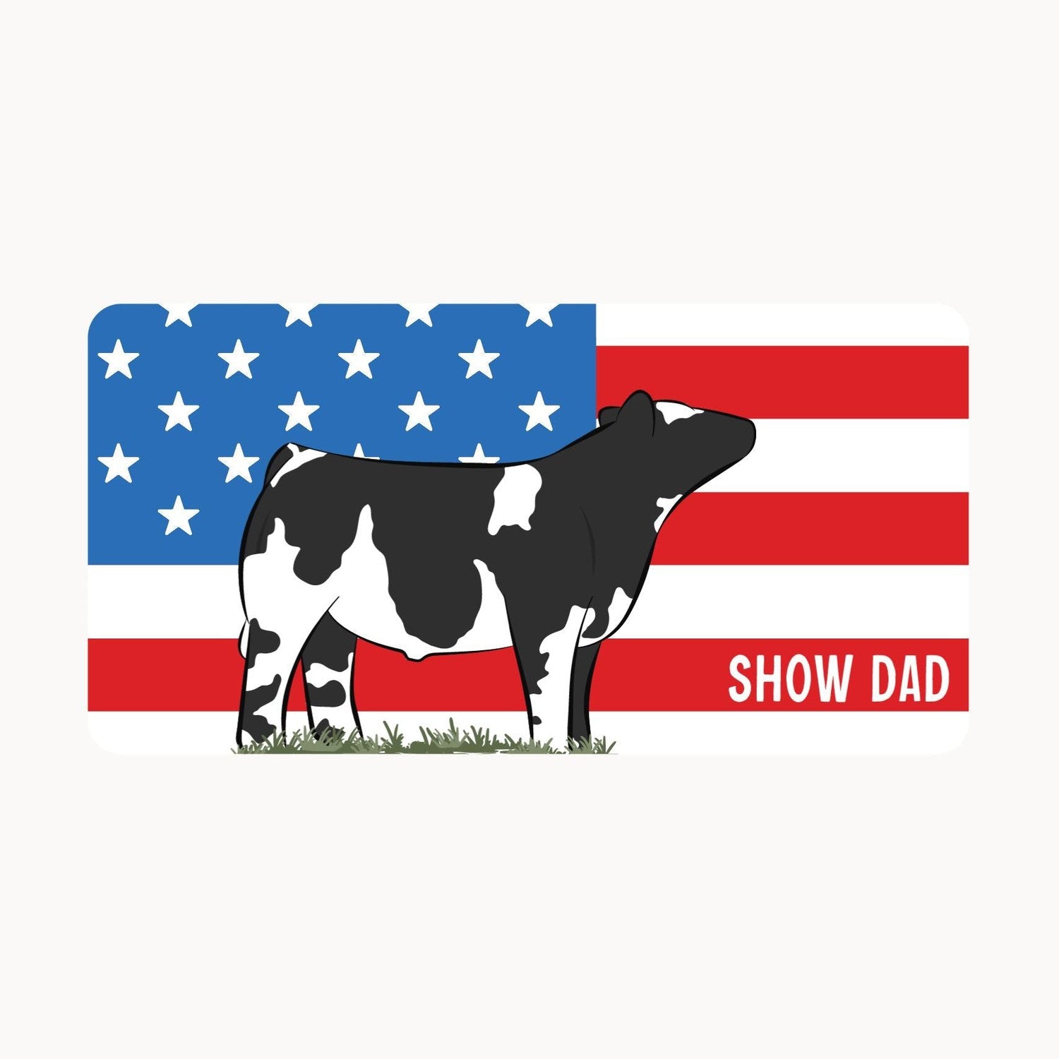 Custom Made Desk Mouse & Keyboard Mat - Patriotic Stock Show Livestock - Livestock &amp; Co. Boutique