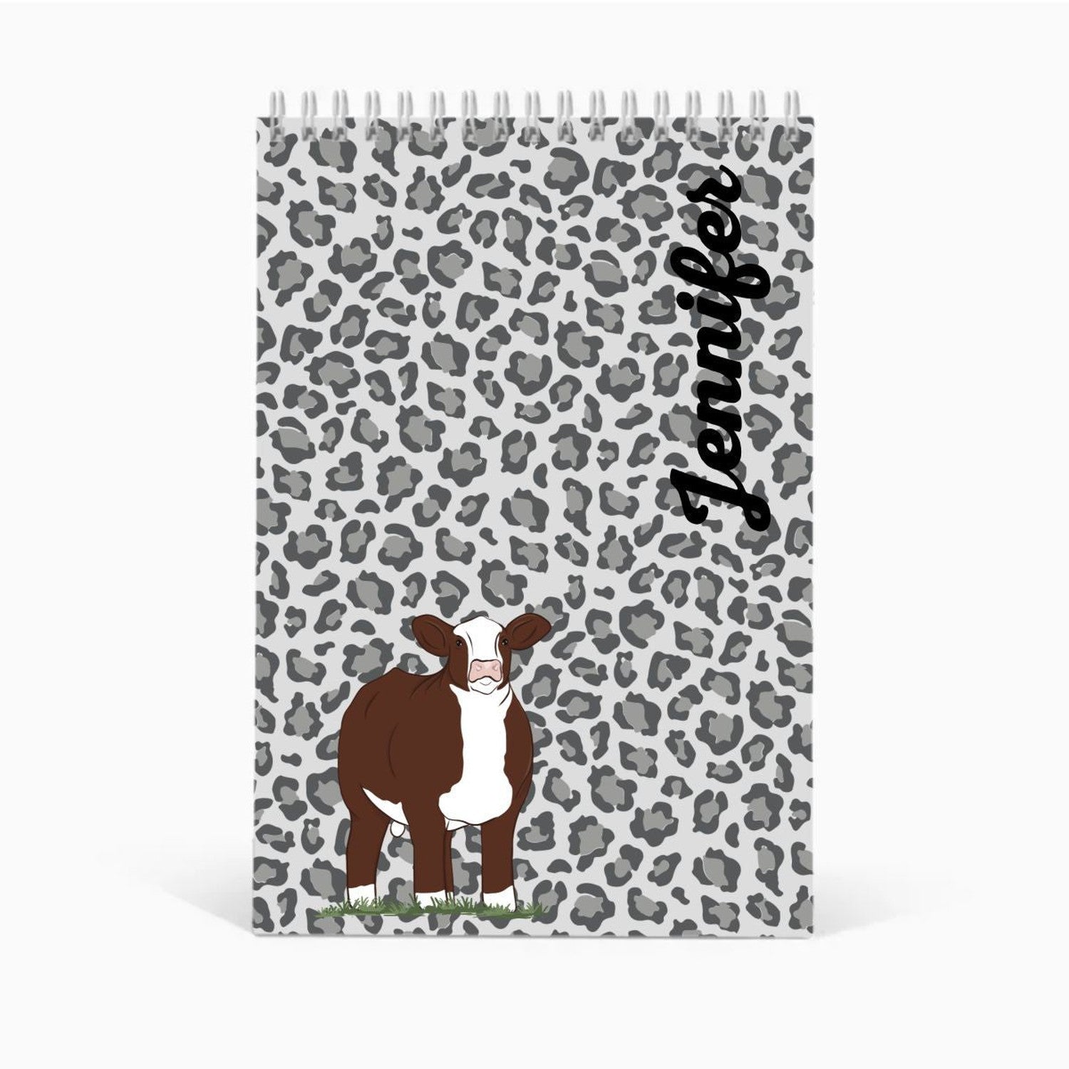 Custom Made Livestock Judging Steno Notebook - Cheetah Stock Show Livestock - Livestock &amp; Co. Boutique