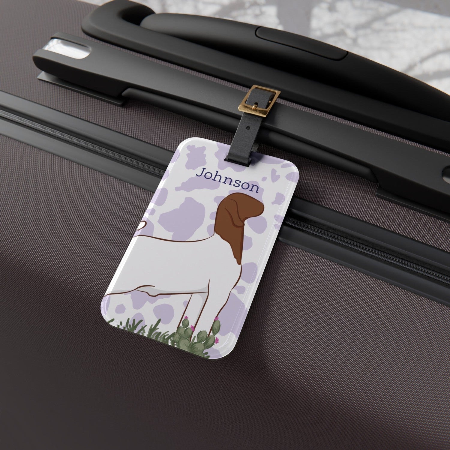 Custom Made Luggage Tag - Signature Patterns Stock Show Livestock - Livestock &amp; Co. Boutique