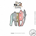 Custom Made Serape Livestock Stickers Stock Show Livestock - Livestock &amp; Co. Boutique
