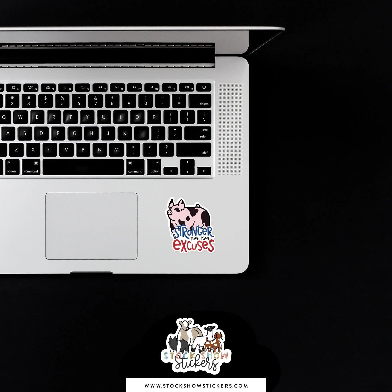 Custom Made Stronger Than Your Excuses Livestock Stickers Stock Show Livestock - Livestock &amp; Co. Boutique
