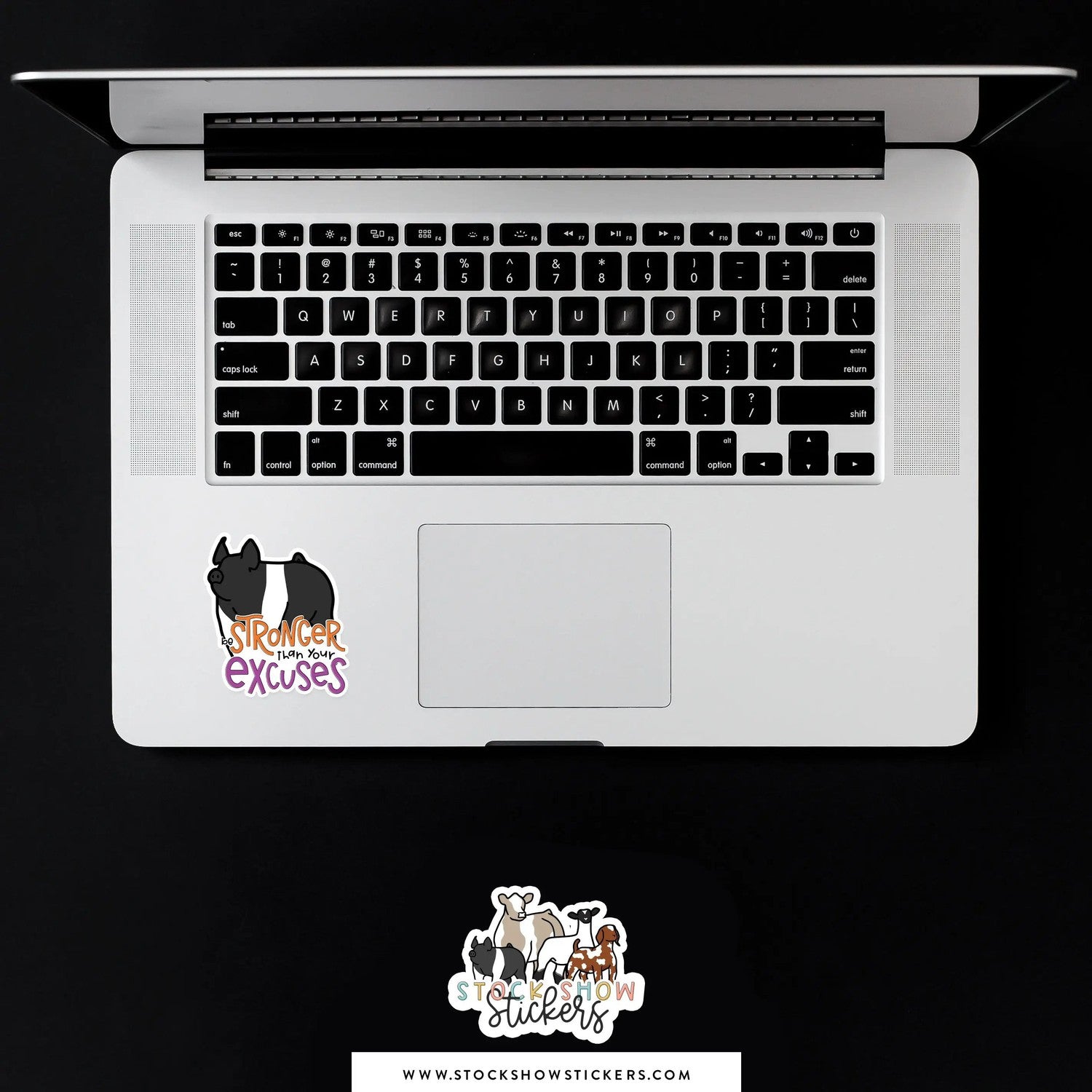 Custom Made Stronger Than Your Excuses Livestock Stickers Stock Show Livestock - Livestock &amp; Co. Boutique