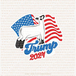 Custom Made Trump 2024 Livestock Stickers Stock Show Livestock - Livestock &amp; Co. Boutique