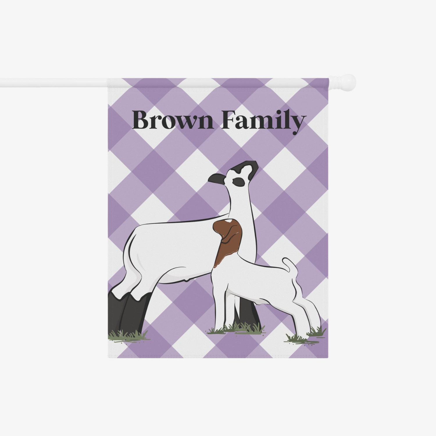 Personalized Livestock Garden Flag