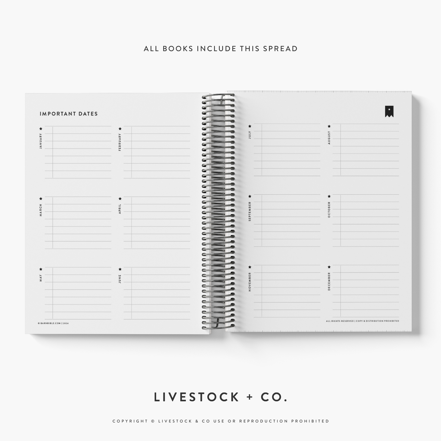 Personalized Barn Bible™ Breeding & Calving Record Planner